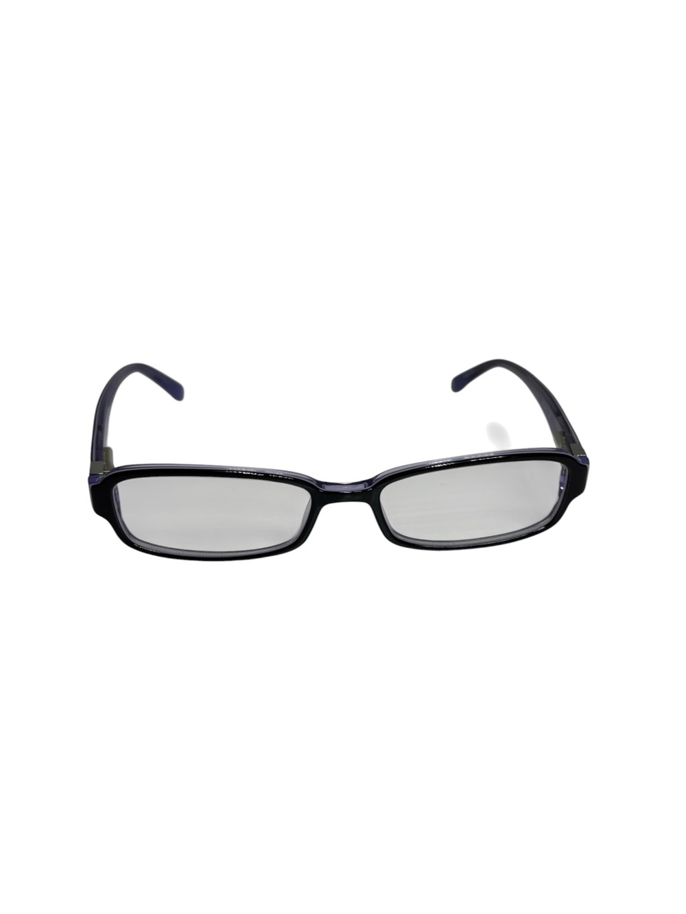 Vtg Y2K Calvin Klein Eye Glasses CK5689 008 Black Purple Rectangular 48-16-135 - Picture 5 of 7